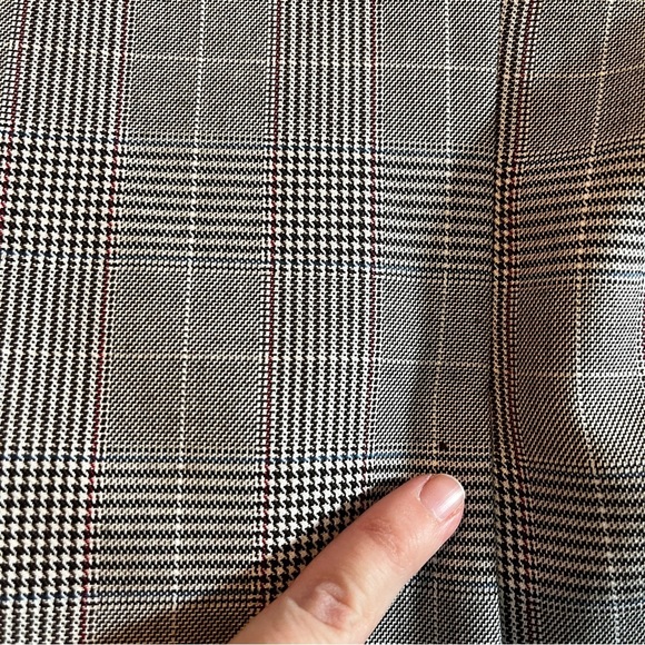 Haggar Men's 42S Plaid Windowpane Blazer Contrast Stitching Preppy Academia - Picture 7 of 15